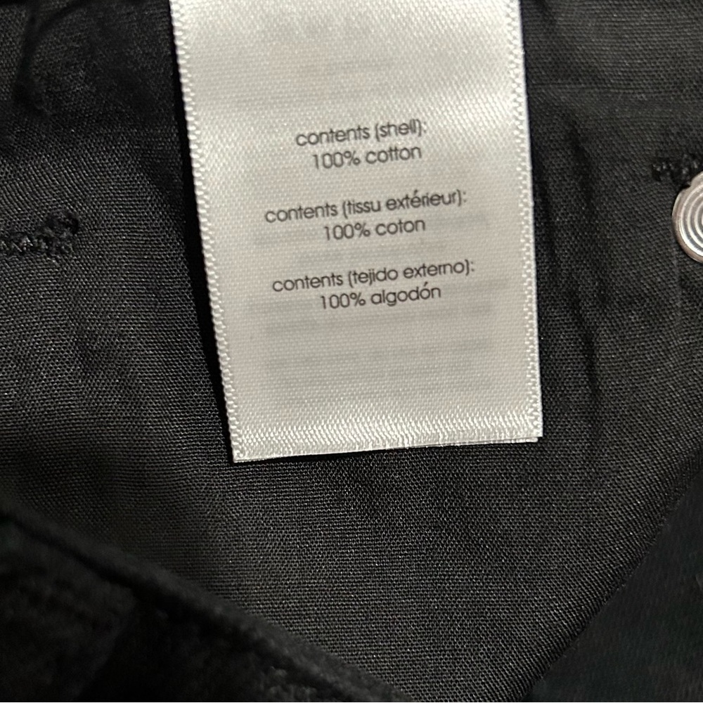 NWT We Wore What Black Denim Jeans Faux Fur Cuff Straight Leg High Rise Size 27 - Picture 9 of 12